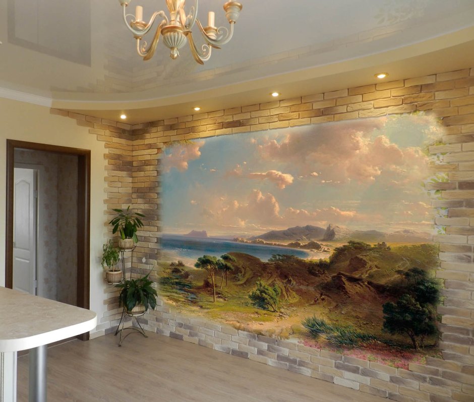 Искусственный камень для внутренней отделки стен