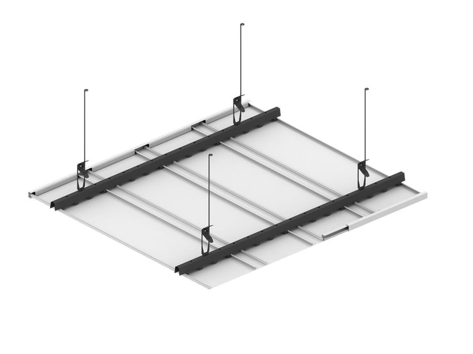 Металлический реечный потолок Bard ППР-30/39с RAL 7024