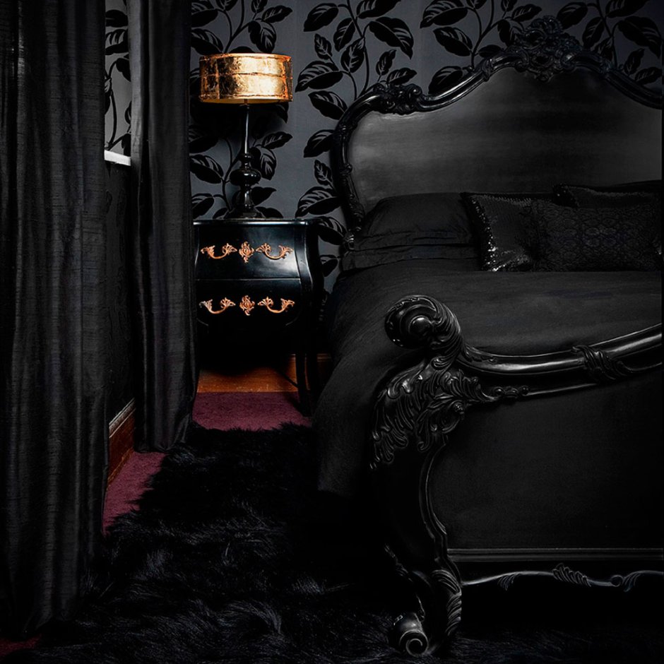 Спальня в готическом стиле