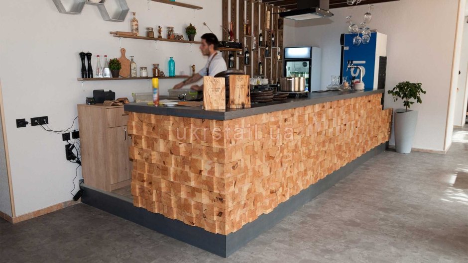 Барная стойка из плитки