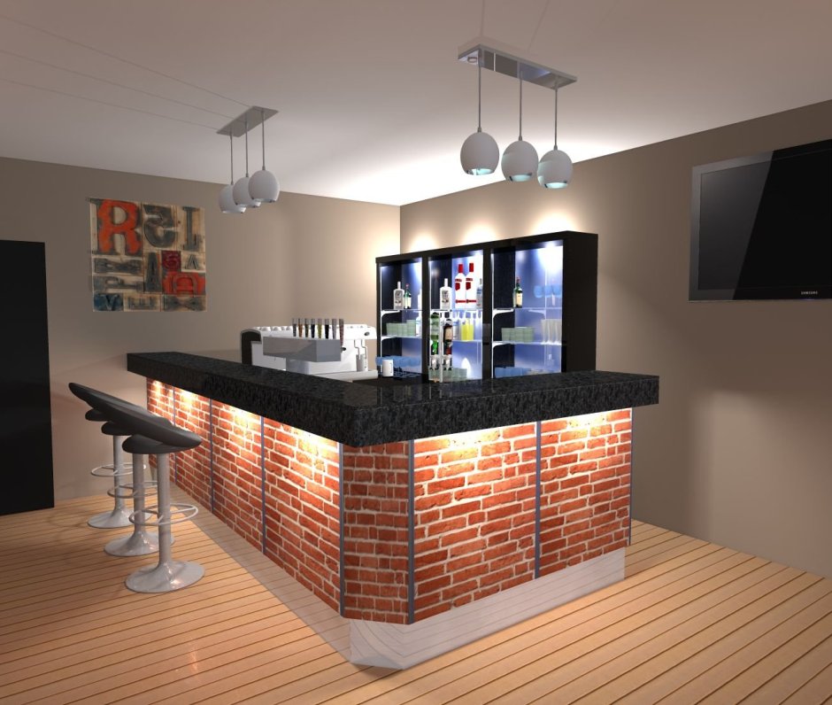 Барная стойка в баре