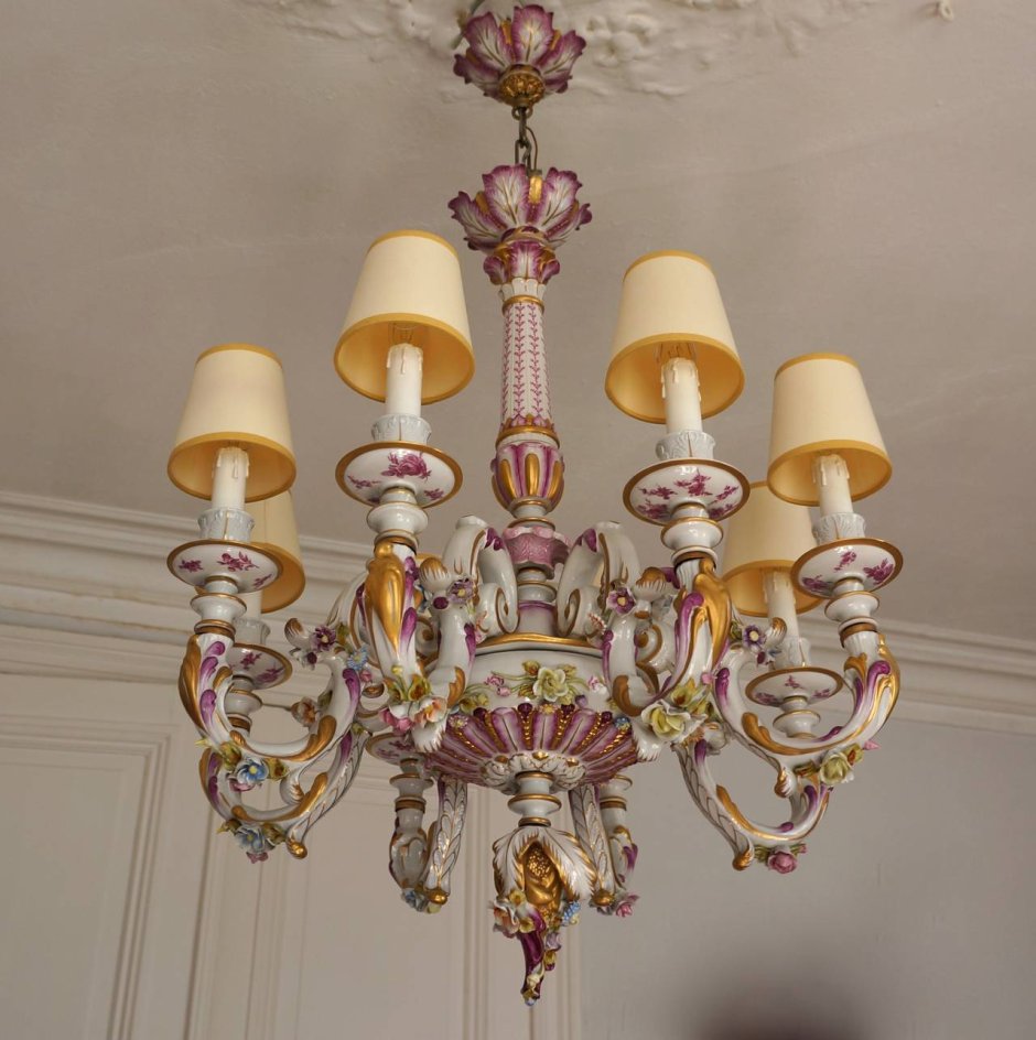 Голубая хрустальная люстра Elite Bohemia