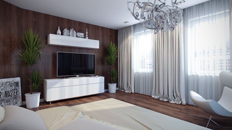 Пустая стена в гостиной