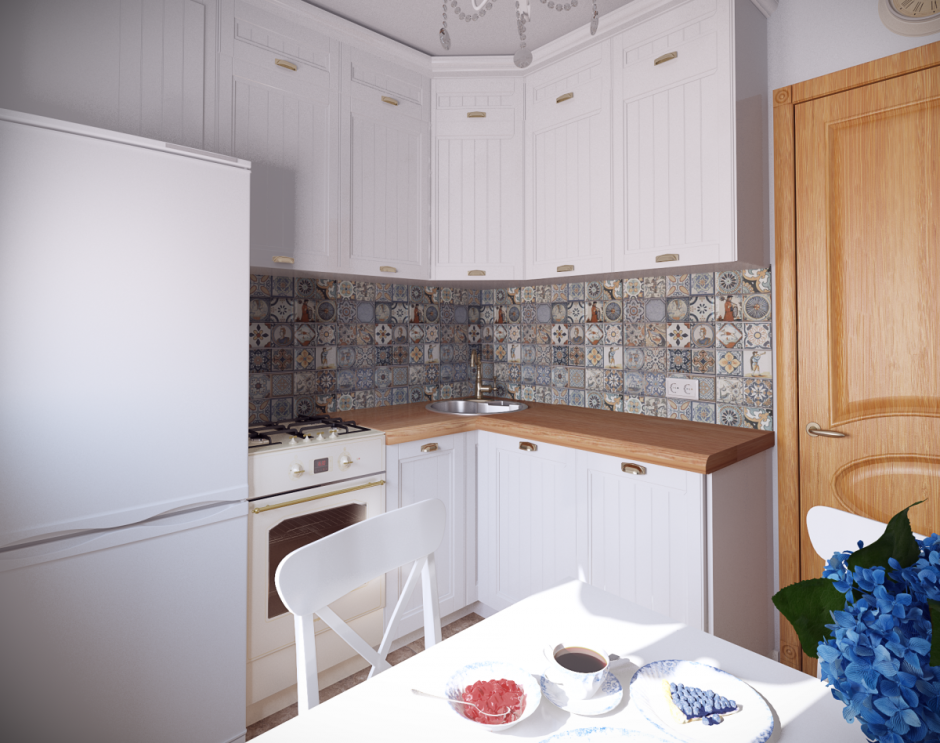 Плита рядом с холодильником