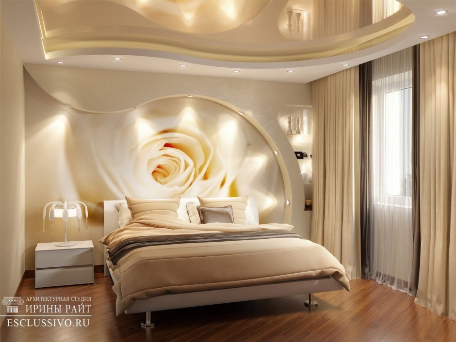 Потолок в спальне