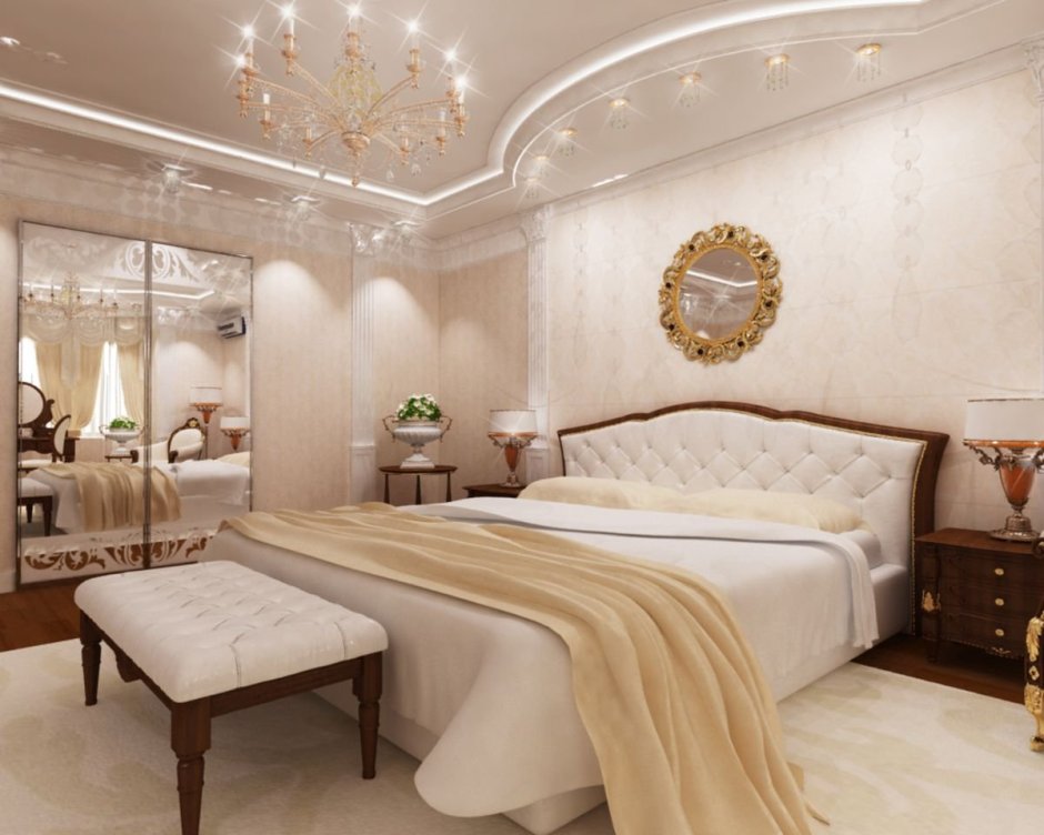 Потолок в спальне