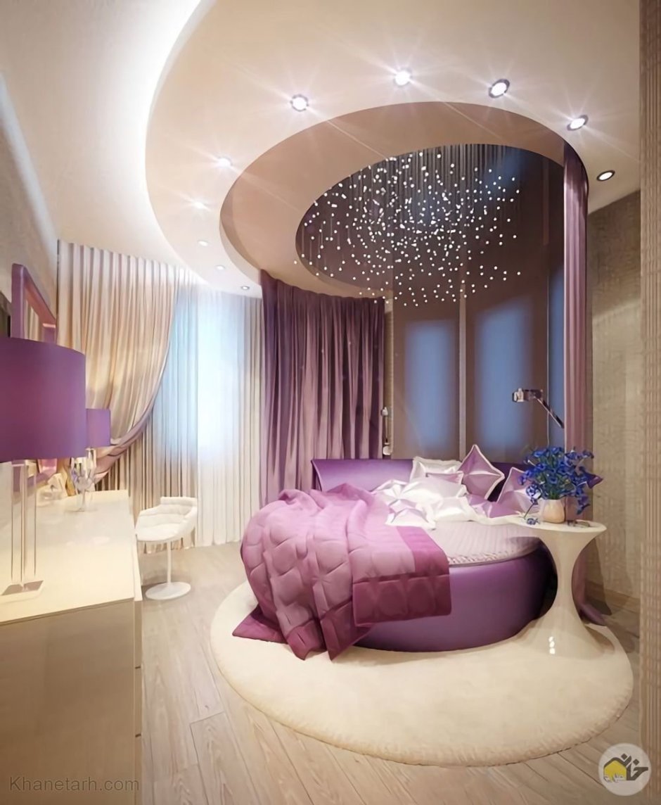 Спальня с Кругловой кроватью