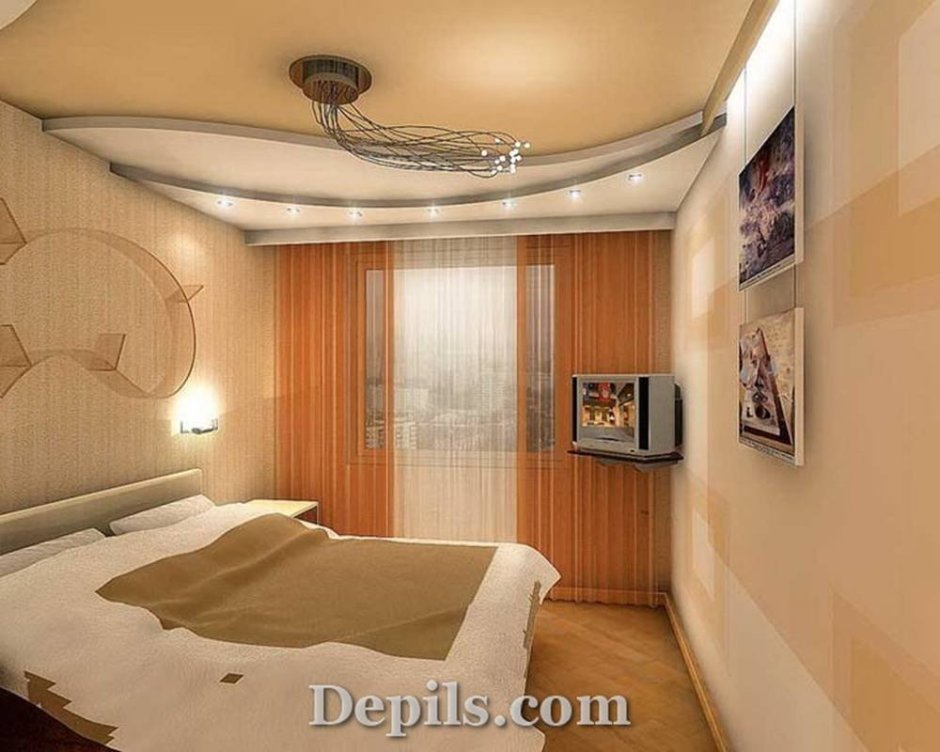 Спальни комната потолок