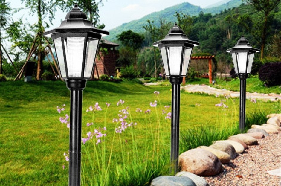 Фонари на участке