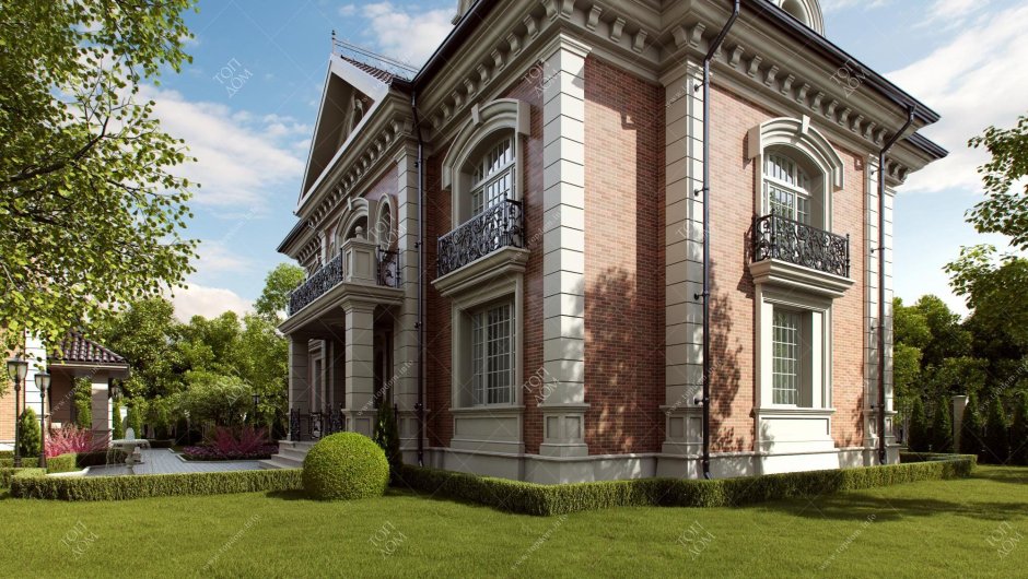 Особняк в стиле английская Неоклассика
