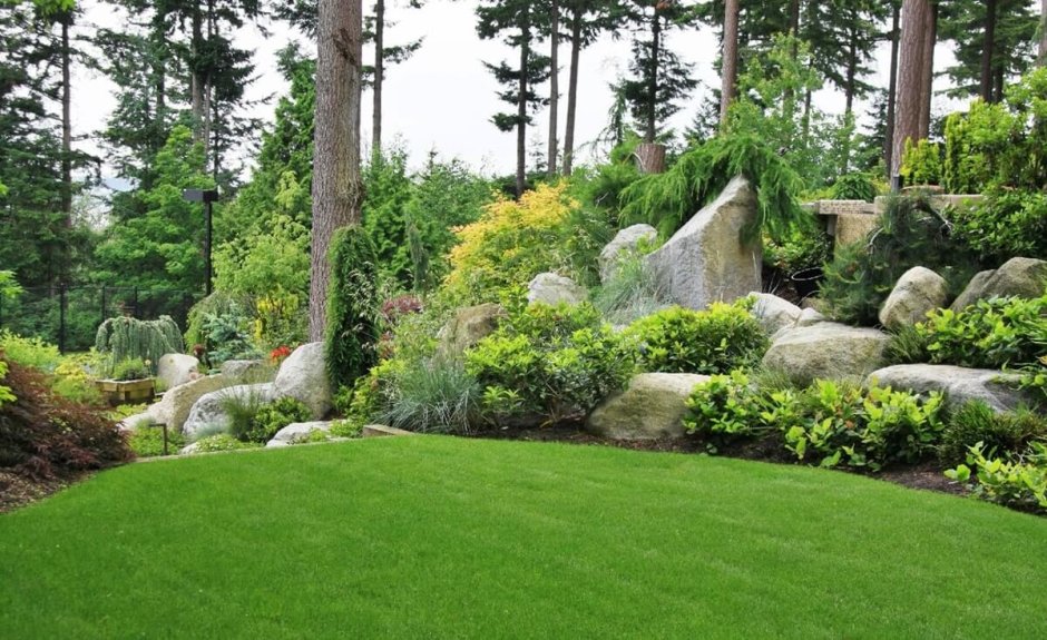 Альпийский сад в стиле натургарден