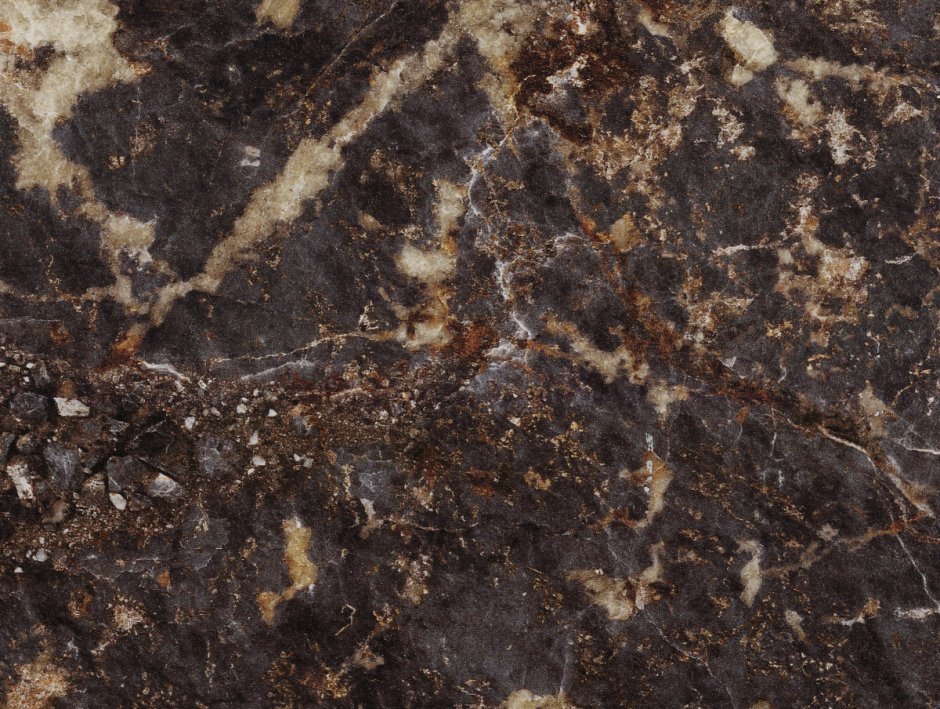 Столешница кедр мрамор Бергамо темный глянец