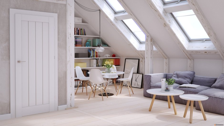 Скандинавская мансарда