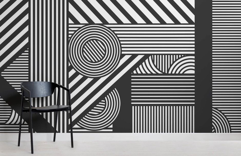 Черно белые полосы на ногтях