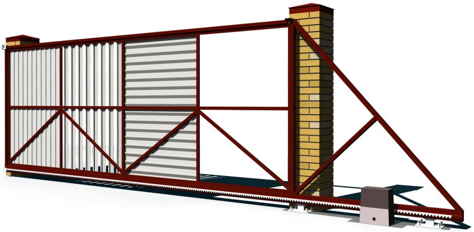 Откатные ворота консольного типа Махаон 150