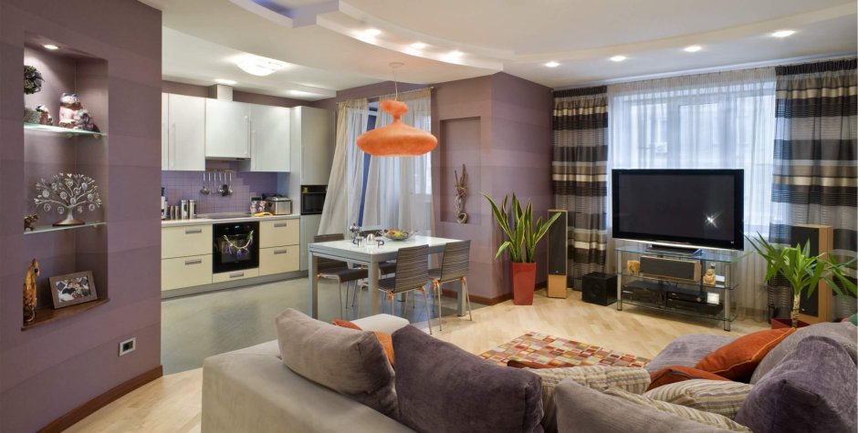 Кухня-гостиная 16м икеа