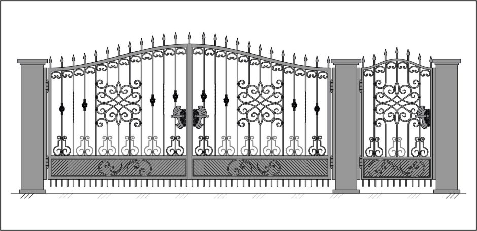 Чертежи кованных ворот