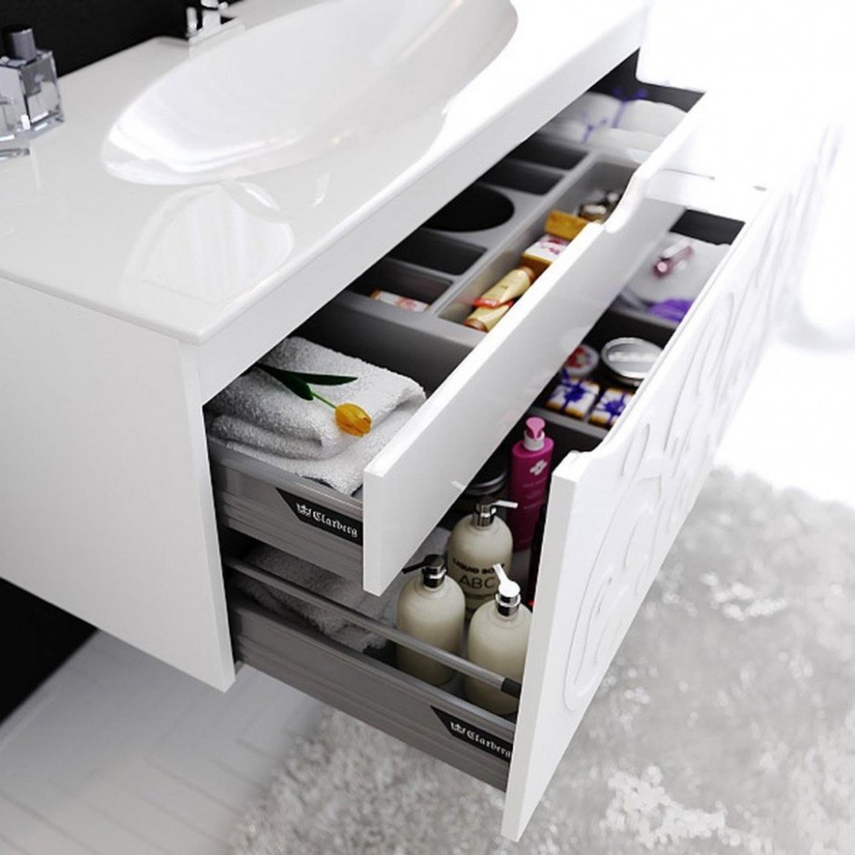 Узкий шкаф в ванную