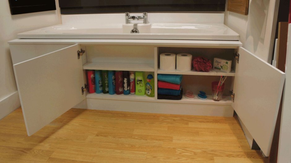 Места хранения в ванной комнате