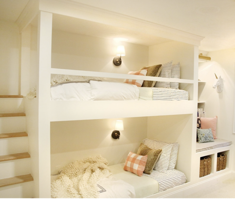 Комната для 2 девочек с двухъярусной кроватью