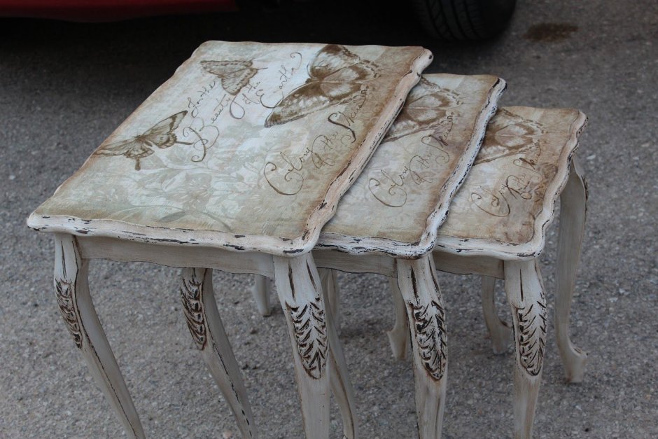 Декупаж стола