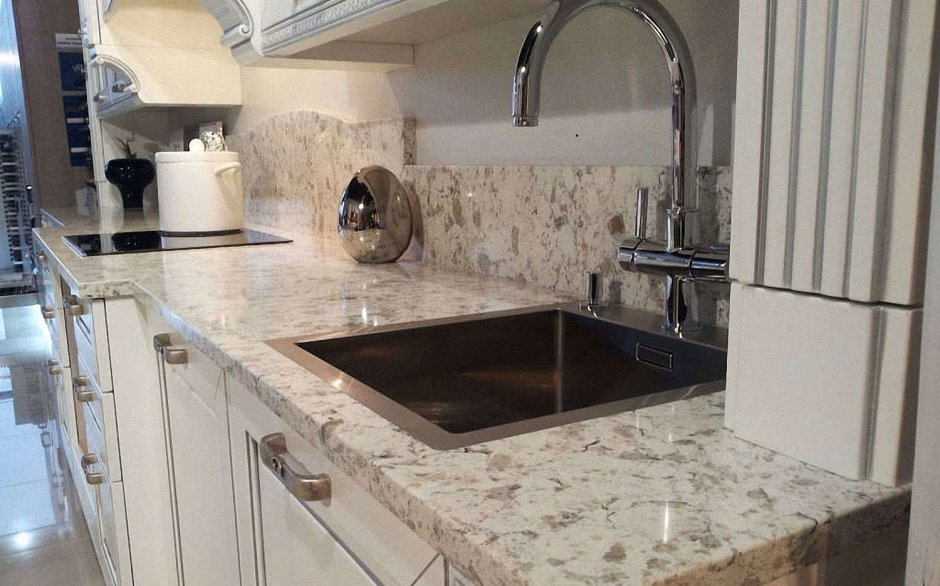 Столешница кварц vicostone bq9418 Serra