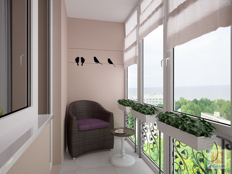 Лоджия дизайн для отдыха