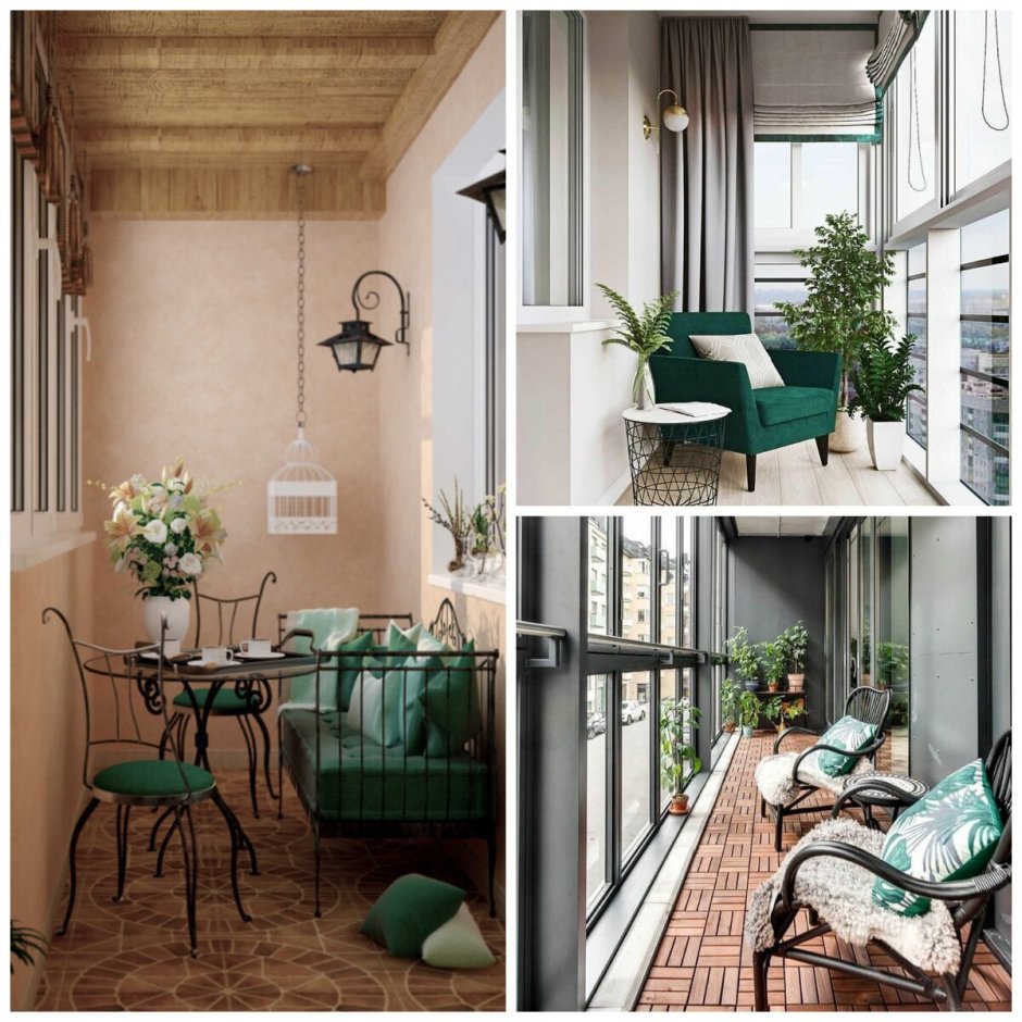 Салатовый балкон