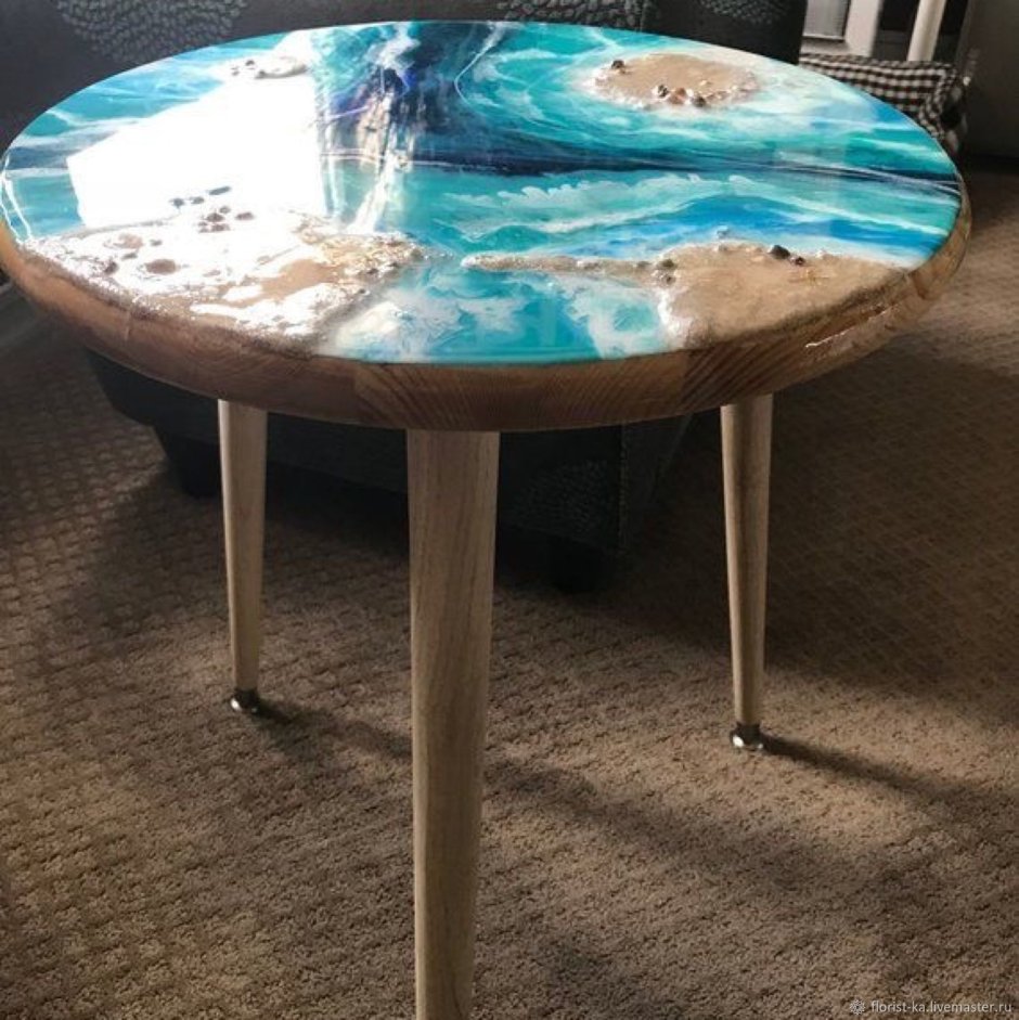 Epoxy Resin River Table. Мебель