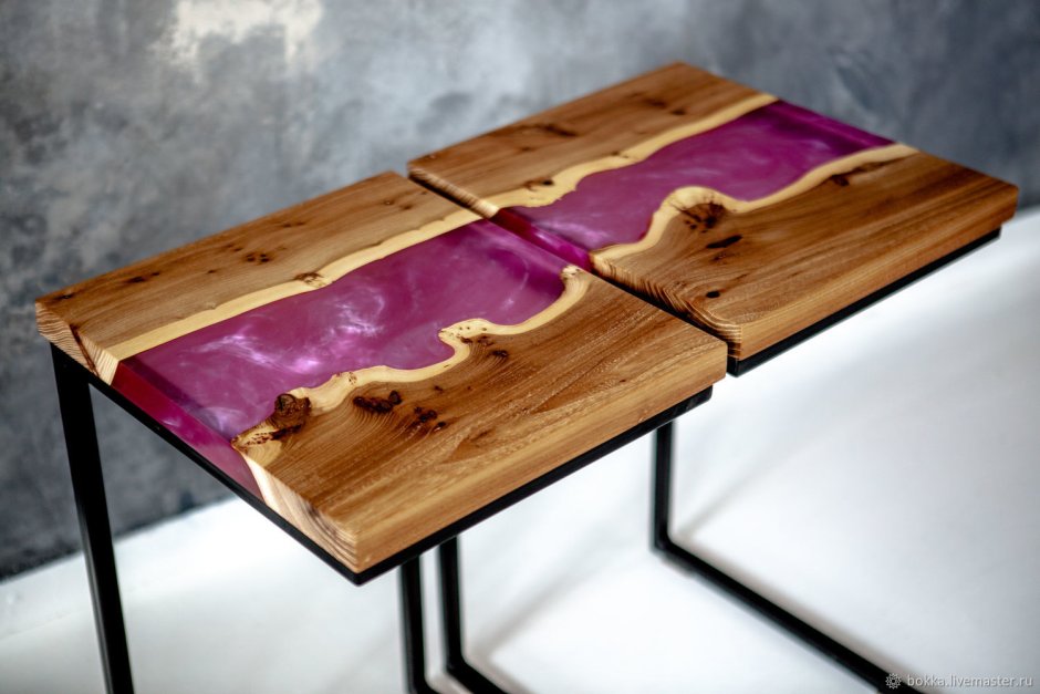 Столешницы из эпоксидной смолы/Table Tops made of Epoxy Resin