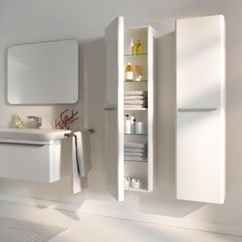 Встроенные полочки в ванную комнату