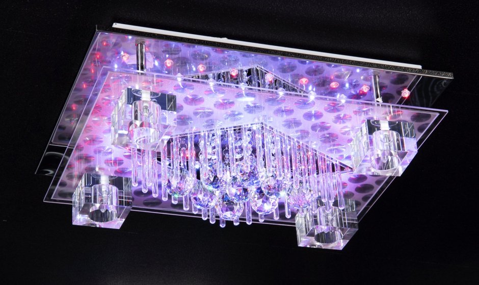 Люстра квадратная с пультом