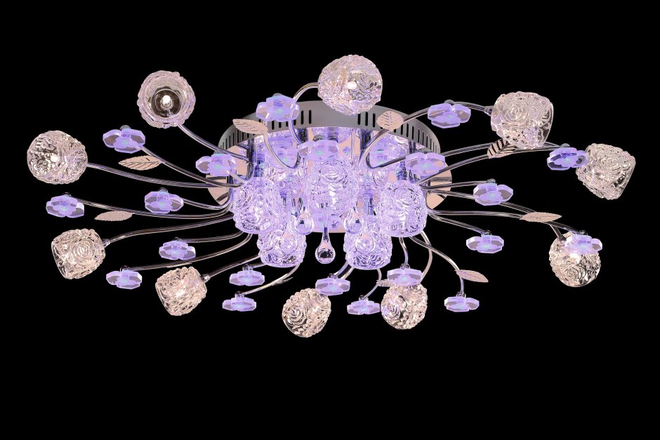 Люстра linvel 3652/25 хром с пультом