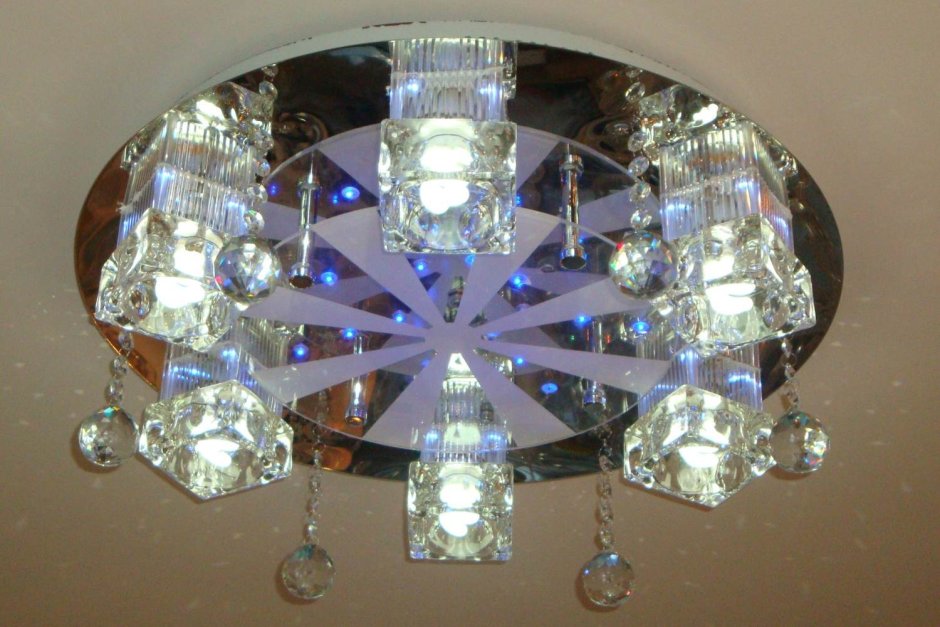 Люстра потолочная галоген 6467/6cr