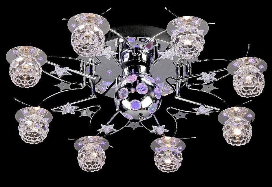 Люстра хром 1043-8с Elvan