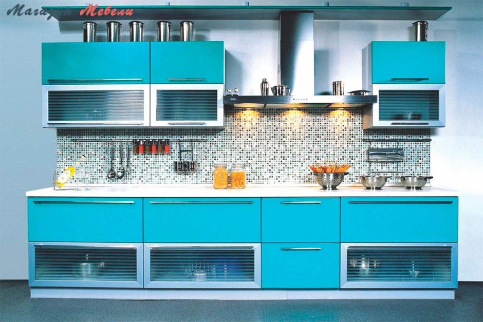 Кухонные фасады в алюминиевой рамке