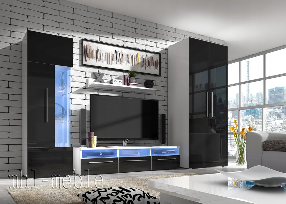 Стильные стенки в гостиную