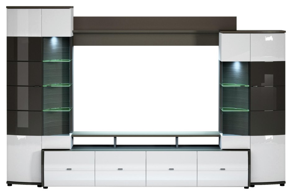 Стенка белый глянец Самба