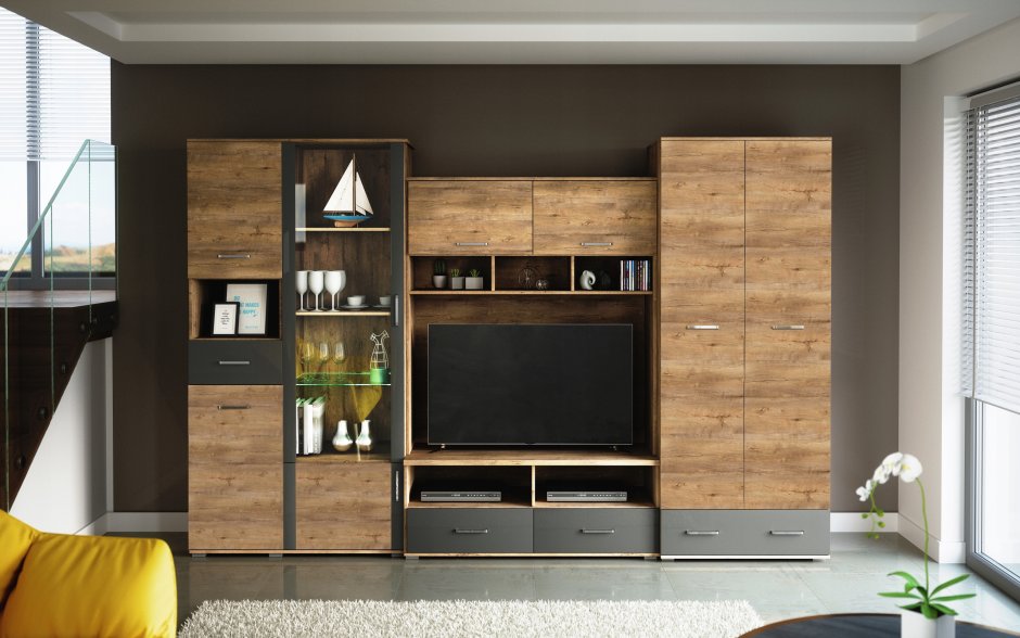 Черно белая мебель