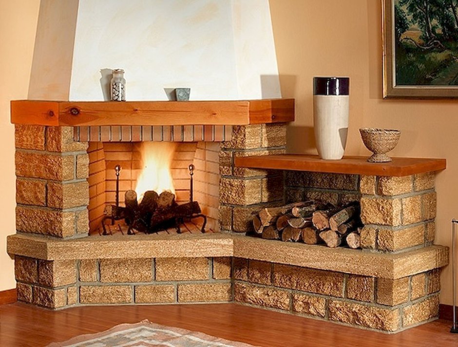 Камин в стиле Прованс