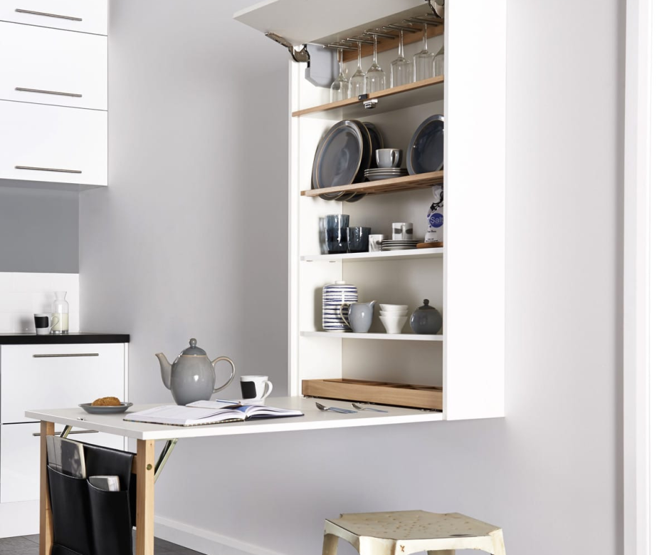 Откидной стол для маленькой кухни