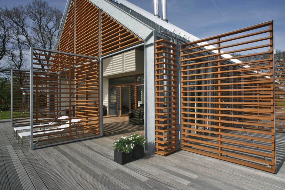 Забор в стиле барнхаус