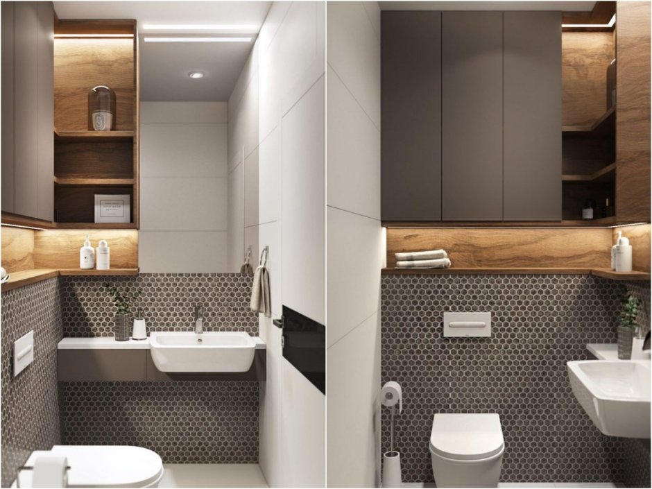 Современный шкаф для ванной