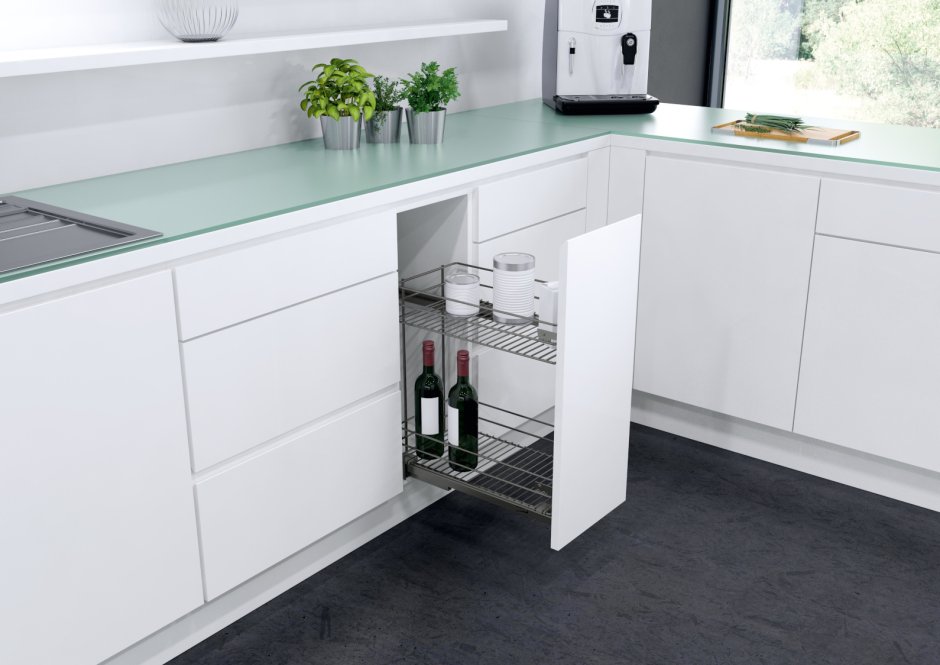 Выдвижной ящик для кухни узкий