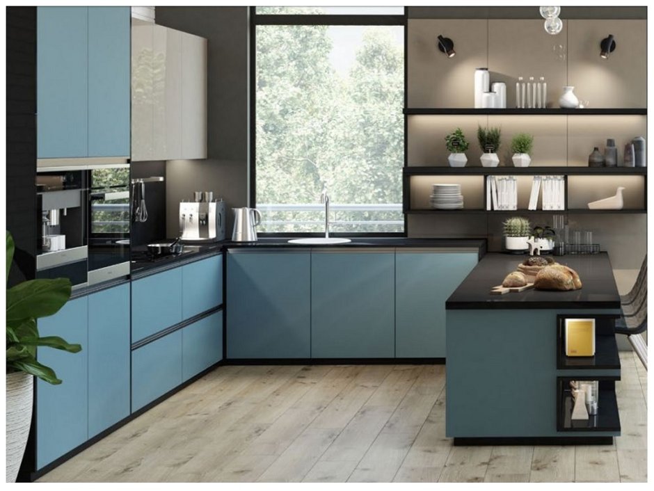 Egger черный графит кухня