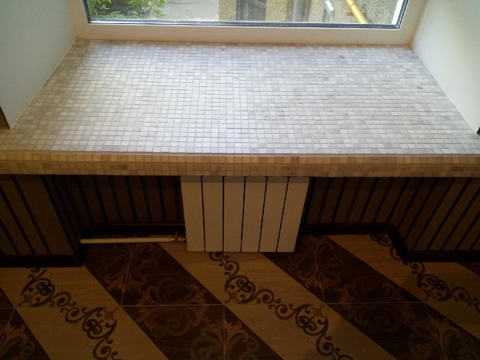 Подоконник из плитки