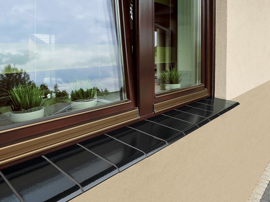 Пластиковый подоконник вровень со стеной