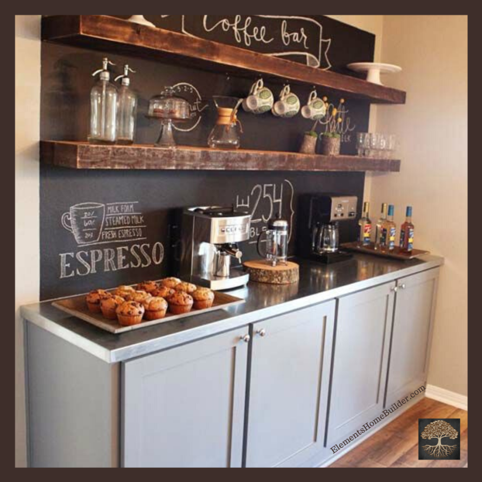 Кухня в кофейном стиле