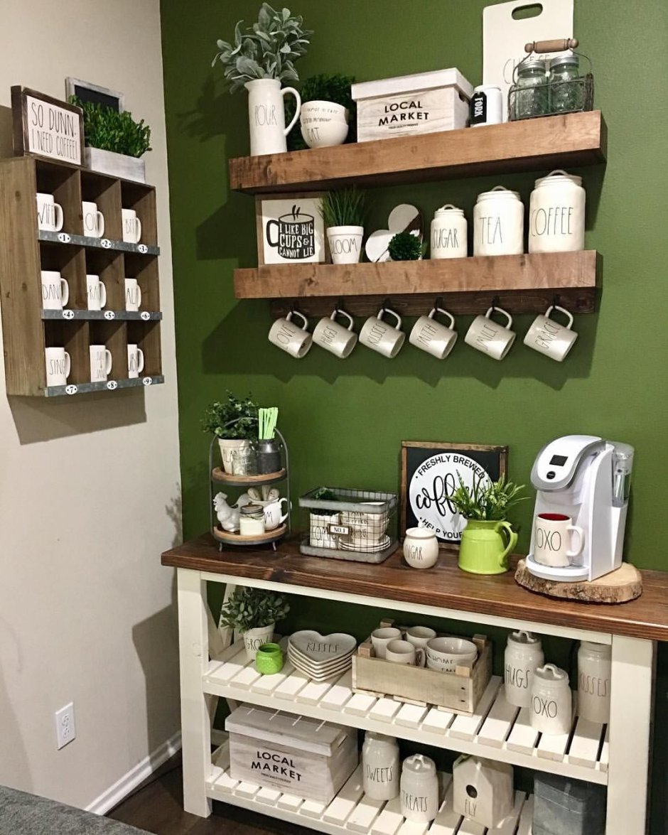 Полка для чайного уголка