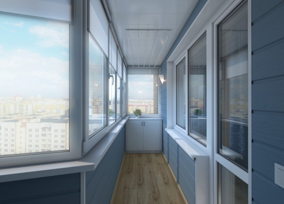 Остекление балкона Rehau